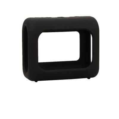 DAYJOY Soft Silicone Protective Bumper Frame Case Compatible with JBL Go 3/Go 3 Eco Wireless Speaker, Protective Skin Sleeve (Black)
