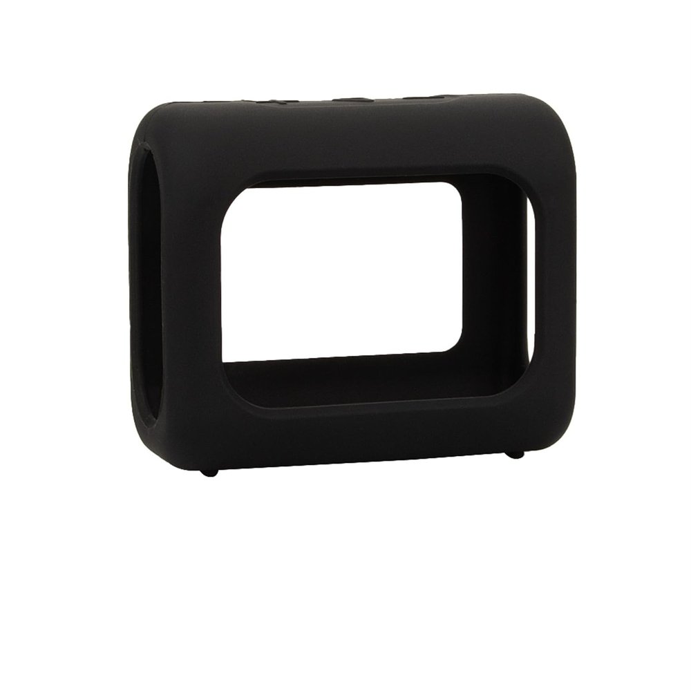 DAYJOY Soft Silicone Protective Bumper Frame Case Compatible with JBL Go 3/Go 3 Eco Wireless Speaker, Protective Skin Sleeve (Black)