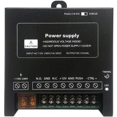 Hlsicnalm Power Supply Controller for Door Access System Electric Lock Intercom Camera Input 110V-240V AC to Output 12V DC 4A Easy to Use