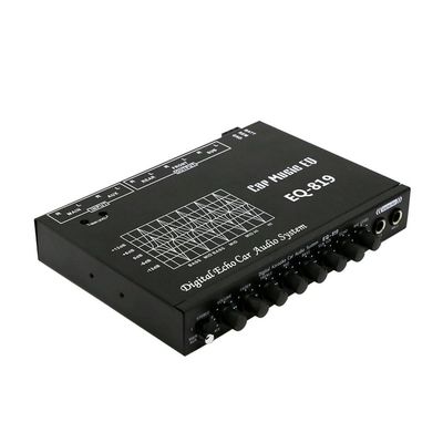 Hlsicnalm EQ-819 Car Equalizer Multifunctional Car Audio EQ Tuning Crossover Amplifier Parametric Equalizer Car Audio Equalizer