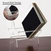 Hlsicnalm Acrylic Vinyl Record Storage Holder Clear CD Organizer Holder for Single and Gatefold Albums view 3