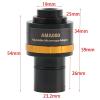 ZGYDNM Handheld Digital Microscope Accessories 0.37X 0.5X 0.75X Microscope Electronic Eyepiece C-Mount Adapter Lens to 23.2mm for Microscope Camera Microscope Accessories (Color : AMA050 0.5X) view 3