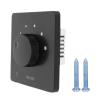 Beufee Home Wall Mount Volume Control, Professional 5 Gears Tuning Knob 50w Wall Speaker Volume Control Channel Speakers Controller(Black) view 1