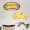 Modern Chandeliers Crystal, LED Modern Chandelier Lamp, Creative LED Pendant Lights Hand-Woven Rattan Hanging Lamp Bamboo Lamp Shade Wicker Ceiling Chandelier E27 Base Lantern Pendant Lamp Lighting Fi view 3