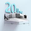 DAWASAPAT Projector Wall Mount Shelf, Floating Projector Shelf for Wall, Router/Cable Box/Router Wall Mount, 15.7" x 9.8"(Lx W) Projector Holder Stand Accessories with Cable Ties view 2