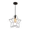 V-intage Star Chandelier Metal Cage Chandeliers Black - Chandeliers Metal Retro Hanging Lamp E27 Single Head Lighting Fixtures Restaurant Pendant Shade Ceiling Pendant Light Kitchen Light ,pendant view 1