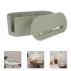HOLIDYOYO Desktop Power Cord Management Box Detachable Cable Organizer for Home Office Hotel Safe Material Space-Saving Hide Cords and Tidy up Your Space view 4