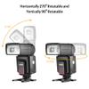 Godox Universal Camera Flash Speedlite with Built-in Receiver with AT-16 2.4G Wireless Trigger Transmitter Guide Number 33 S1 S2 Modes Replacement for Canon Nikon Pentax with 12 * Flash Gels +Diffuser view 4