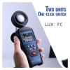 Lux Meter Digital Photometer Illuminometer Max Min Brightness Tester Luxmeter Photography Lighting Test Flow Light Meter Lux Fc Test Large Measuring Range and High Precision view 3