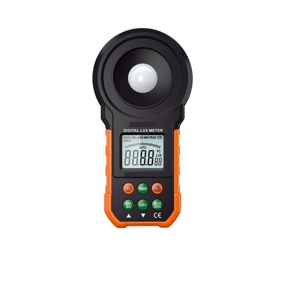 Lux Meter Digital Luxmeter 200,000 Lux Light Meter Test Spectra Auto Ran Hot Worldwide Light Illuminance Measuring Tool Large Measuring Range and High Precision