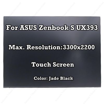 13.9" Replacement for ASUS Zenbook S UX393 UX393EA 3300 x 2200 3.3K LCD LED Display Complete Touch Screen Assembly Jade Black