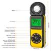 PUNEKO Lux Meter Luxmeter Lumen Meter Handheld Light Calibrator with 270 Rotatable Detector, Measuring Ran 0.1~300,000Lux Large Measuring Range and High Precision view 2