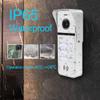 Wired Video Doorbell Apartment Intercom System 3 Units 10 Inches Touch Monitor Wireless WiFi 1080P Camera Phone Kit,Support Monitoring,Unlock for Home Villa (1 Black doorbell+3white Monitor) view 3