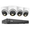 ANNKE H1200 12MP PoE Security Camera System, 4pcs H.265+ Surveillance IP Cameras and 8CH NVR, Person Vehicle Detection, Spotlight Color Night Vision, No HDD view 1