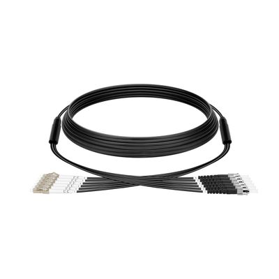 Multimode Fiber LC to ST OM3 Fiber Patch Cable 10M/33FT,TPU Outdoor Fiber Optic Cable 6Core OM3 50/125um Simplex Fiber Optic Internet Cable OD-5mm UPC Armored Fiber Patch Cable