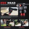 IFOOTAGE 71Video Monopod with Fluid Head,Carbon Fiber Monopod with Feet,Pedal Base Tripod CB3 Base-P Low Profile,for Sony,Nikon,DSLR,Max.Payload 17.64lb/8KG,Cobra 3 C180F-P + K5S view 2