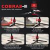 IFOOTAGE 71Video Monopod with Fluid Head,Carbon Fiber Monopod with Feet,Pedal Base Tripod CB3 Base-P Low Profile,for Sony,Nikon,DSLR,Max.Payload 17.64lb/8KG,Cobra 3 C180F-P + K5S view 4