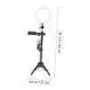 jojofuny 1set Desktop Tripod Fill Light Shape Led Lamp for Live Broadcast Photography and Makeup Includes Tripod Fill Light and Phone Holder view 4