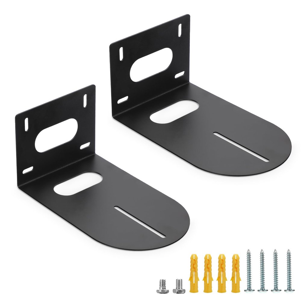 Sumnacon 2PCS PTZ Camera Bracket Universal PTZ Camera Mount Bracket Compatible with for Various PTZ Cameras (Black)