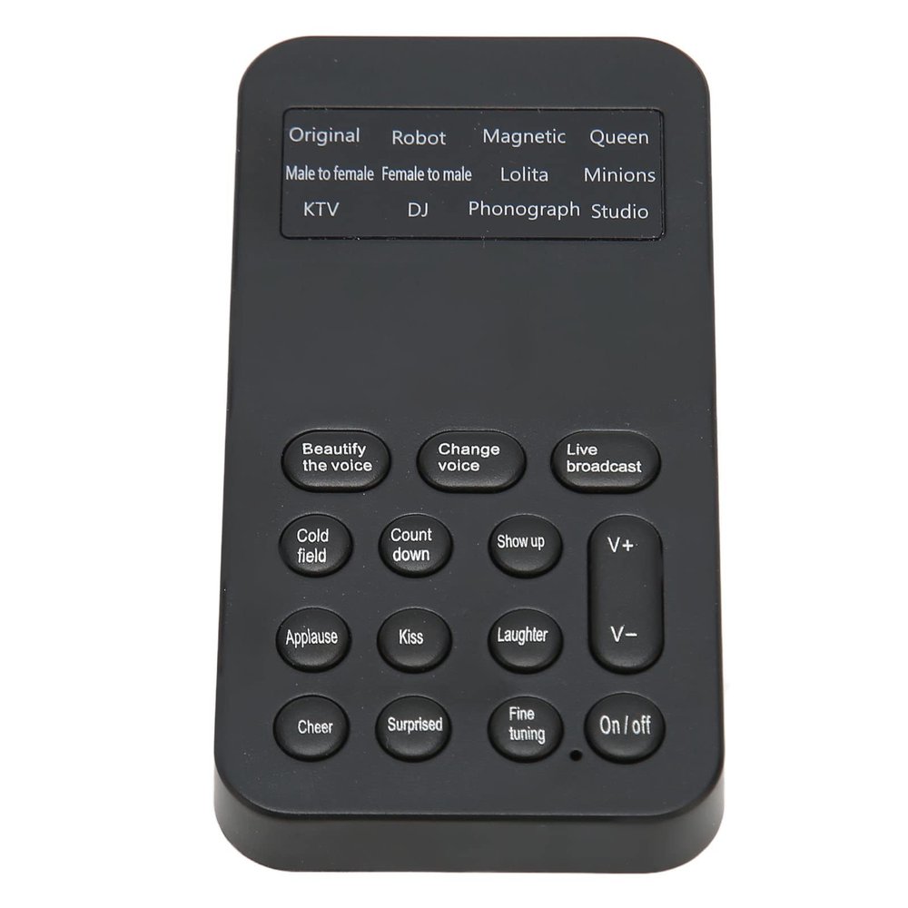 LEEZAD Handheld Voice Changer, 8 Sound Effects Multifunctional Effects Machine Voice Disguise for Mobilephone Computer Tablet Game Console Switch