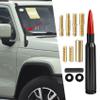 WINUERK Chrome Antenna, Car Truck Bullet Antenna, 50 Car Bullet Antenna Radio Accessories Universal Replacement for GMC Sierra 1500 Chevy Dodge Ram Silverado 1500 2500 3500 Ford F150 F250 F350 view 1