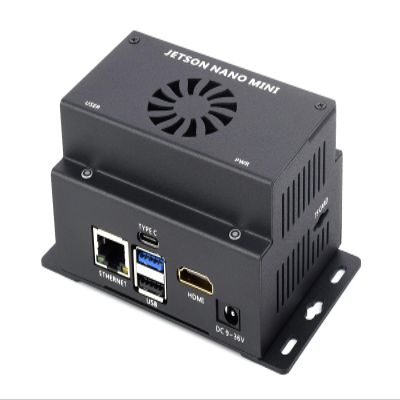 Waveshare Mini-Computer Based On Jetson Nano Module (NOT Included), Onboard Multiple Peripheral Interfaces, Supports Installing WiFi Or 4G Module, Metal Case