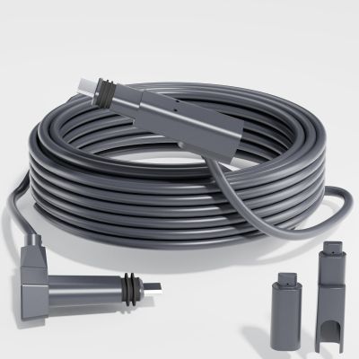 Klutchtech Starlink Cable 300FT, Starlink Replacement Cable for Standard Actuated Gen 2 Wire Extension V2 with End Caps Waterproof Gray (300FT/91M)
