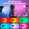 Video Light, COLBOR W60R RGB COB Continuous Output Lighting 60W 2700-6500K Full Color LED Studio Light CRI97+ TLCI98+ with APP Control for Photography view 2