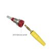 QukAn JZDZ 10pcs 2mm Gold Plated Banana Plug Electrical Connector Adaptor 5 Colors J.10005 (Color : 5 Red 5 Black) view 3