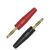 QukAn JZDZ 10pcs 2mm Gold Plated Banana Plug Electrical Connector Adaptor 5 Colors J.10005 (Color : 5 Red 5 Black) view 4