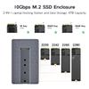 MAIWO USB-C Hub with M.2 SSD Enclosure, 11-in-1 Laptop Docking Station with 4K@60Hz, 100W PD, 1000Mbps Ethernet, SD/TF Card Slot, 10Gbps M.2 NVMe/SATA Slot, USB X4 view 3