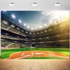 12x8ft Baseball Backdrop Baseball Field Stadium Photography Background Birthday Baby Shower Party Cake Table Banner Decorations Sport Games Photo Booth Props view 1