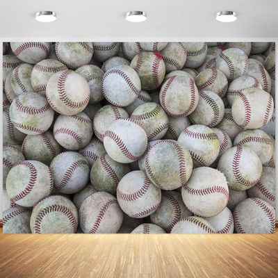 12x8ft Baseball Backdrop Old Vintage Baseball Photography Background Kids Boys Sports Theme Party Banner Decorations Supplies Photo Booth Props