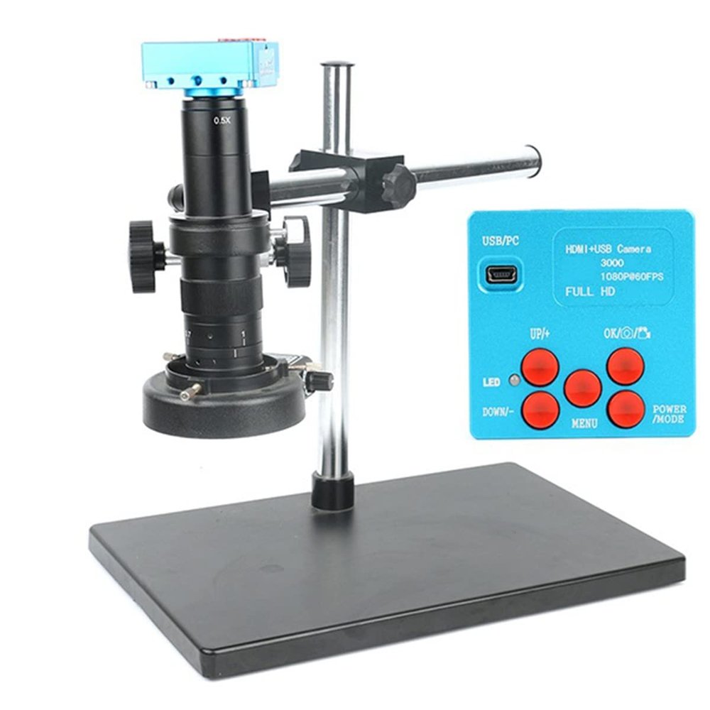RADHAX Microscope Kit Industrial Video Microscope Camera System 180X 300X C Mount Lens Microscope Lens Adapters (Color : B, Size : 300X)