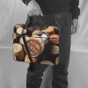 Vintage Wine bottle Laptop Shoulder Bag Portable Laptop Bag Laptop Case Crossbody Briefcase w/Strap Handle view 2