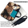 Vintage Wine bottle Laptop Shoulder Bag Portable Laptop Bag Laptop Case Crossbody Briefcase w/Strap Handle view 4