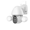 Floodlight Camera 3MP PTZ IP Camera WiFi Outdoor AI Human Detection Audio Wireless Security 4X Digital WiFi Camera with 2 Floodlights Outdoor and Indoor Camera view 1