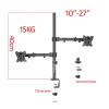 (40cm) DL-M902LP Full Motion Monitor Desktop Stand +10-15.6 Laptop Holder 10"-27" clamp Grommet Hole Base (Color : Long Pole) view 4