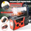 Emergency Radio Outdoor Portable Solar Crank Power Am Fmos Flashlight 2000mah Mobile Power and Reading Light Suitable for Daily use view 2