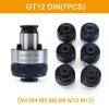 7Pcs ISO/DIN/JIS GT12 19mm M3-M12 Set Tapping Collets Chucks Pneumatic Machine Tools Holder With Overload Protection (Size : DIN-7Pcs) view 2