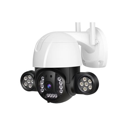 Floodlight Camera 5MP Floodlight Camera Outdoor Color Night Vision External Wireless WiFi Camera Security CCTV Camera Surveillance Outdoor and Indoor Camera