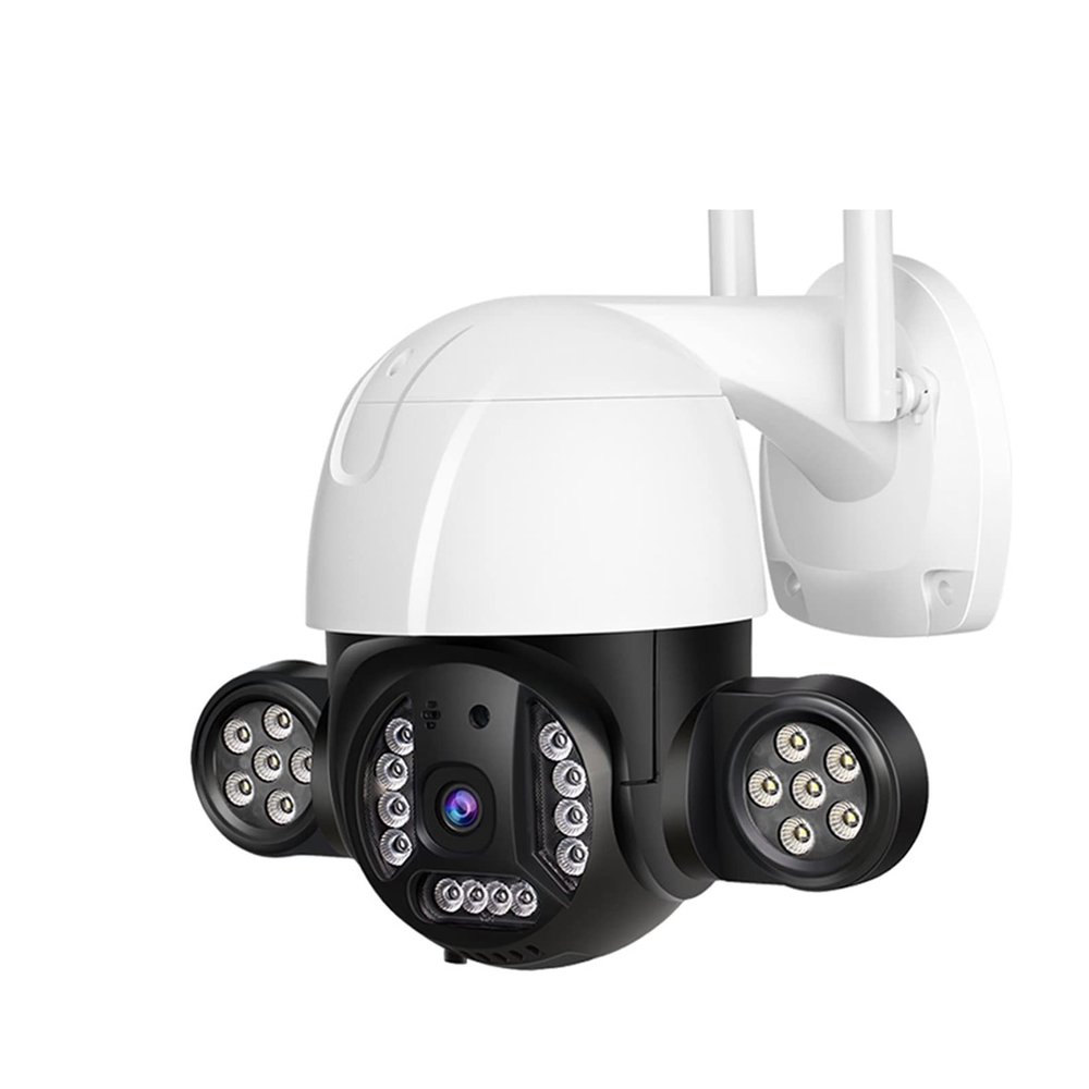 Floodlight Camera 5MP Floodlight Camera Outdoor Color Night Vision External Wireless WiFi Camera Security CCTV Camera Surveillance Outdoor and Indoor Camera