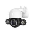Floodlight Camera 5MP Floodlight Camera Outdoor Color Night Vision External Wireless WiFi Camera Security CCTV Camera Surveillance Outdoor and Indoor Camera view 1