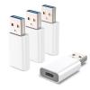 MOSWAG USB to USB C Adapter, USB C Female to USB Male Adapter Compatible with Apple MagSafe Watch 9/8/7/SE/Ultra, for iPhone 17 16 15 14 13 Mini Pro Max,iPad,Galaxy Note,Pixel,CarPlay,Wall Plug view 1