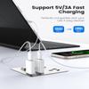 MOSWAG USB to USB C Adapter, USB C Female to USB Male Adapter Compatible with Apple MagSafe Watch 9/8/7/SE/Ultra, for iPhone 17 16 15 14 13 Mini Pro Max,iPad,Galaxy Note,Pixel,CarPlay,Wall Plug view 3