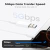 MOSWAG USB to USB C Adapter, USB C Female to USB Male Adapter Compatible with Apple MagSafe Watch 9/8/7/SE/Ultra, for iPhone 17 16 15 14 13 Mini Pro Max,iPad,Galaxy Note,Pixel,CarPlay,Wall Plug view 4