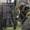 UP Security Heavy Duty Carabiner, Large Carabiner Clip 4 inch 25KN with Combination Lock, Combo Locking Caribeaner, D Ring Clip, for Outdoor Gate, Helmet Lock, Hammock, Swing Holder, Rope, Chain Link view 4