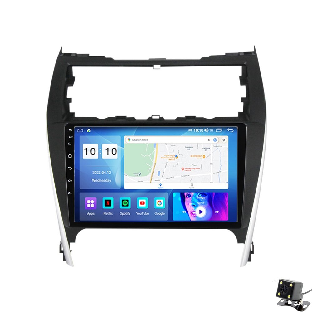 ADMLZQQ Android 11 Car Stereo Double Din Radio for Toyota Camry 2012-2014 GPS Navigation 10.2'' Multimedia Player Bluetooth Video Receiver with Car-Play 4G WiFi SWC USB Back Camera,Y3 4+64g