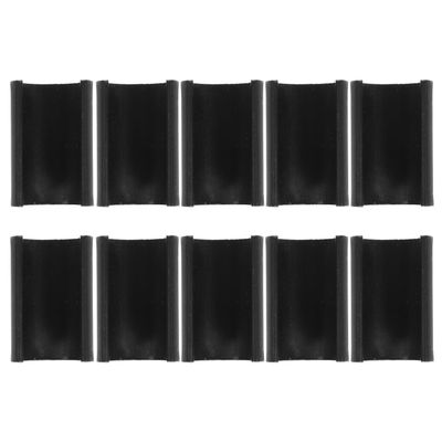 Osaladi 10 Pcs U Shaped Chair Pads 22mm Opening Grey Felt Plastic