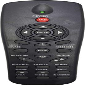 KRPTQJoo Remote Control for Dell 1800MP 1100MP 1430X 1420X 3300MP 5100MP 1550 1650 7760 M109S M110 M115HD M900HD P318S S560 S560P S560T 4100MP 2400MP 2200MP DLP Digital Projector